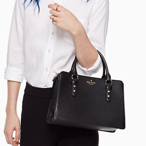 NWT Kate Spade Black Mulberry Satchel Crossbody Bag - Picture 1 of 11